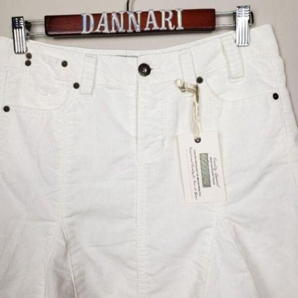 Guess godet coudoury jeans skirt white size 24 - Picture 6 of 9